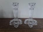 Kaarsenhouder (2) - Glas - Engelse Art Deco