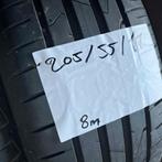 2 x Hankook Ventus Prime 3 205-55-17 Zomerbanden 8mm, Gebruikt, 17 inch, Band(en), Personenwagen