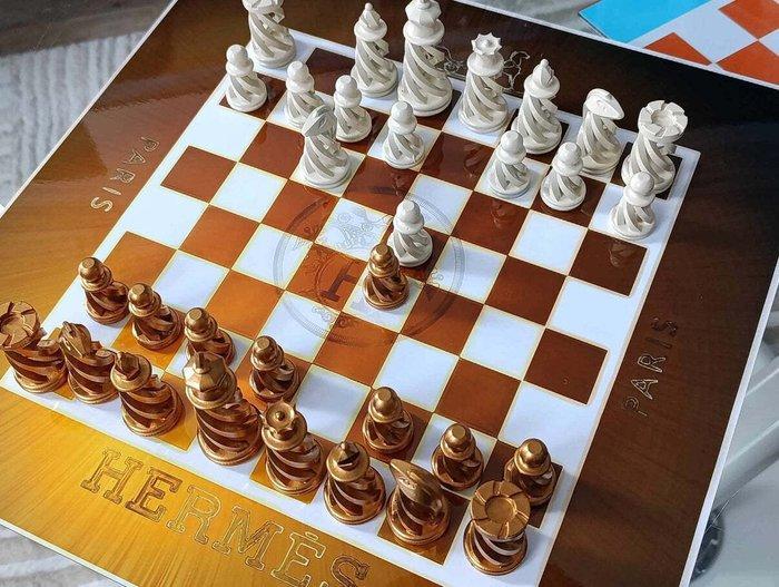 Dominique Kleiner (XX) - Chess Set Pop Art Hermes, Antiek en Kunst, Kunst | Designobjecten
