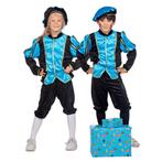 Pietenpak Kind Lichtblauw/Zwart Luxe, Kleding | Dames, Carnavalskleding en Feestkleding, Ophalen of Verzenden, Nieuw