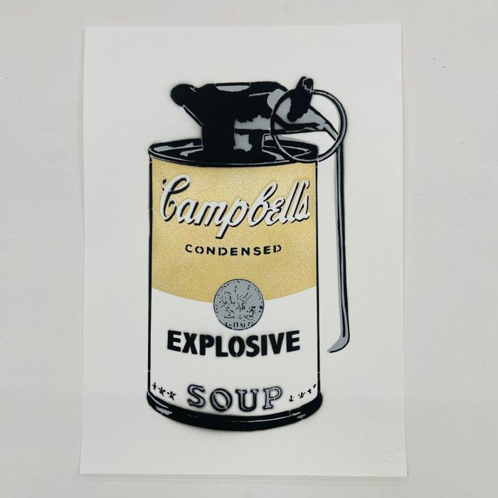 AIIROH - Explosive Campbell [100% handmade], Antiek en Kunst, Kunst | Schilderijen | Modern