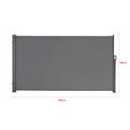 Windscherm uittrekbaar zijluifel 300x160 cm antraciet middel, Caravans en Kamperen, Verzenden, Nieuw