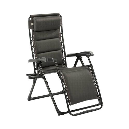 Travellife Barletta relax tuinstoel - donker grijs, Caravans en Kamperen, Kampeeraccessoires, Verzenden