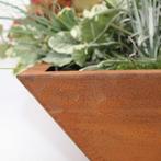 Roest decoratieve plantenbak | 40 x 40 cm diepte 15 cm| met, Nieuw, Verzenden