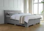 ACTIE! Boxspring Milano 140 200 Grijs, Huis en Inrichting, Verzenden, Nieuw, 140 cm, Twijfelaar