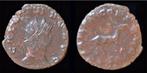 253-268ad Roman Gallienus billon antoninianus antelope st..., Verzenden