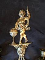 Kaars wandlamp (2) - Brons - Appliques Louis XVI, Antiek en Kunst