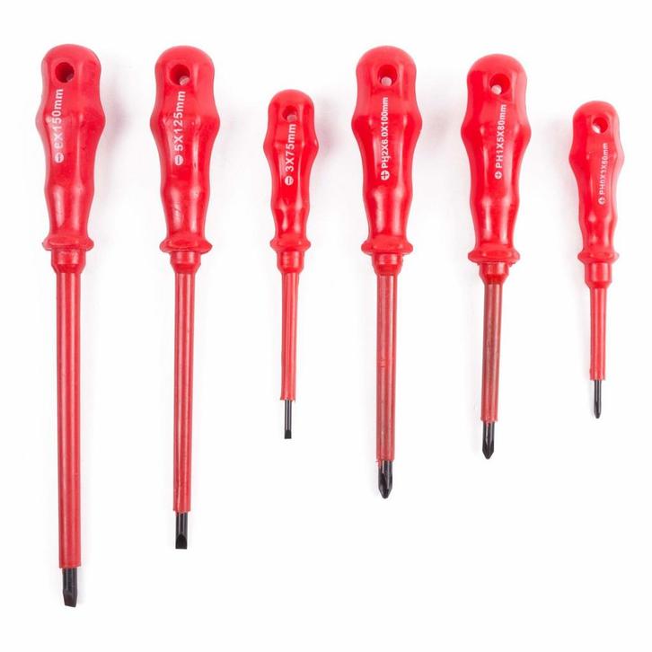 Benson Schroevendraaierset - 6 delig - Elektrische besche..., Doe-het-zelf en Verbouw, Gereedschap | Handgereedschap, Nieuw, Ophalen of Verzenden