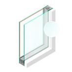 Dubbel glas Figuur HR++ Etsglas/Satijnglas 4mm - sp - #4mm, Doe-het-zelf en Verbouw, Glas en Ramen, Ophalen of Verzenden, Nieuw