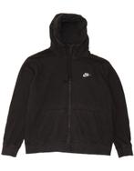 NIKE Mens Zip Hoodie Sweater XL Black Cotton, Verzenden, Nieuw