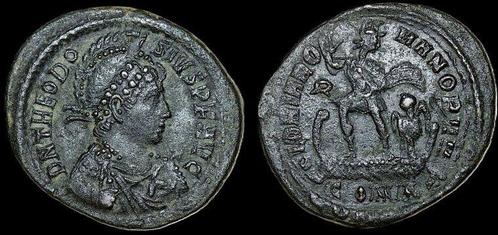 Ad 379-395 n Chr Theodosius I ad 379-395 Æ 25mm, 4 41 g C.., Postzegels en Munten, Munten | Europa | Niet-Euromunten, Verzenden