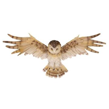 Dierenbeeld wandhanger kerkuil 55 cm - Decoratie vogels