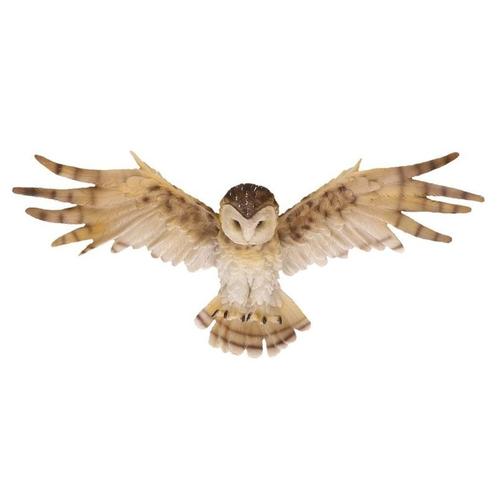 Dierenbeeld wandhanger kerkuil 55 cm - Decoratie vogels, Huis en Inrichting, Woonaccessoires | Overige, Ophalen of Verzenden