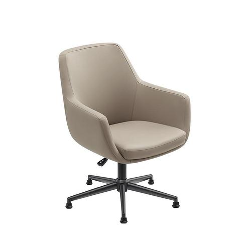 Vergaderstoel Volos - Taupe - PU-leer, Huis en Inrichting, Bureaus, Nieuw, Ophalen of Verzenden