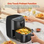 Airfryer - heteluchtfriteuse - 4L - 1500W - Zwart, Witgoed en Apparatuur, Verzenden, Nieuw