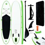 vidaXL Stand-up paddleboard opblaasbaar groen en wit, Verzenden, Nieuw