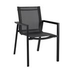 *WOONWINKEL* Brafab Delia Stapelstoel Zwart, Tuin en Terras, Verzenden, Nieuw