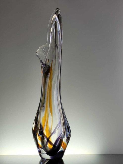 Kristalunie Maastricht - Max Verboeket - Vaas - Kristal, Antiek en Kunst, Curiosa en Brocante