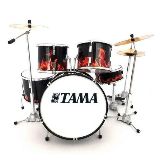 Miniatuur decoratief Tama real flames drumstel, Verzamelen, Muziek, Artiesten en Beroemdheden, Overige typen, Nieuw, Ophalen of Verzenden