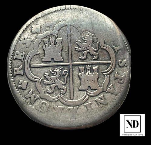 Koninkrijk Spanje. Luís I. 2 Reales 1724 - Madrid, Postzegels en Munten, Munten | Europa | Niet-Euromunten