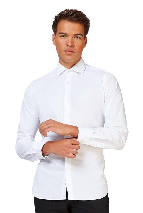 Wit Overhemd Heren OppoSuits, Kleding | Heren, Carnavalskleding en Feestkleding, Nieuw, Verzenden