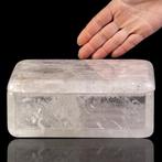 Natuurlijke heldere kwarts sieradendoos - Kwarts schaal. -