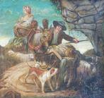 French school (XVIII-XIX) - Pastorale con animali e