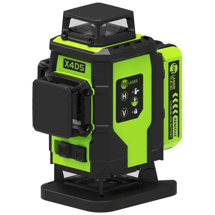 Professionele 4x360° Kruislijnlaser Groen! | TOP Laser X4DS!, Doe-het-zelf en Verbouw, Meetapparatuur, Nieuw, Ophalen of Verzenden