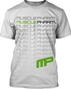 MusclePharm Flagship T-Shirts Katoen Wit, Kleding | Heren, Sportkleding, Nieuw, Maat 46 (S) of kleiner, Ophalen of Verzenden, MusclePharm