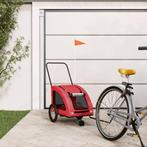 vidaXL Hondenfietstrailer oxford stof en ijzer rood, Verzenden, Nieuw