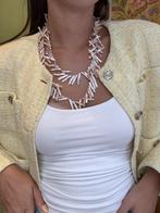 Vintage parel collier met gouden sluiting 14 krt, Sieraden, Tassen en Uiterlijk, Kettingen, Ophalen of Verzenden, Nieuw
