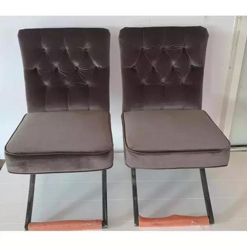 Showroom uitverkoop - Tower Living Bolton Stoel - Grijs -..., Huis en Inrichting, Stoelen, Nieuw, Ophalen of Verzenden