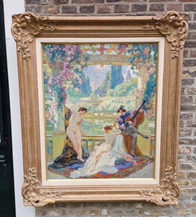 Paul jean Gervais (1859-1944) - Scéne Idyllique, Antiek en Kunst, Kunst | Schilderijen | Klassiek