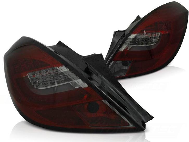 Achterlichten Opel Corsa D 06-14 LED Tube Bar Rood/Smoke, Auto-onderdelen, Overige Auto-onderdelen, Ophalen of Verzenden