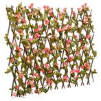 vidaXL Kunstplant klimop op latwerk uittrekbaar 180x60 cm, Tuin en Terras, Verzenden, Nieuw, Kunststof, Minder dan 1 meter