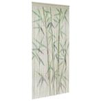 vidaXL Insectengordijn bamboe print 100x220 cm bamboe, Verzenden, Nieuw, Groen
