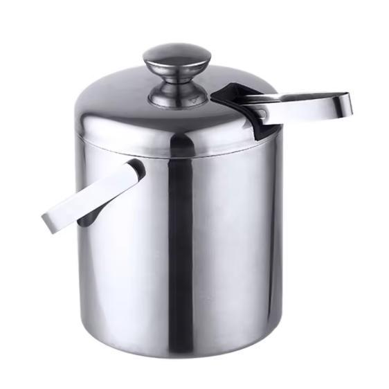 RVS IJsemmer 1,3L – Dubbelwandige Champagnekoeler met Tang, Huis en Inrichting, Keuken | Keukenelementen, Nieuw, Verzenden