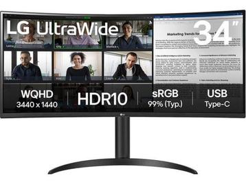 Veiling - LG 34WR55QK-B - QHD Curved Ultrawide Monitor beschikbaar voor biedingen