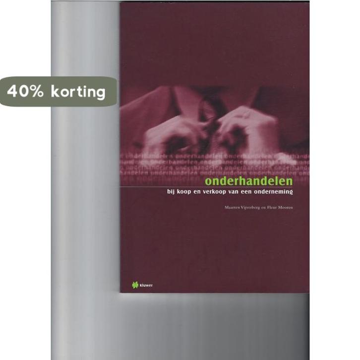 Onderhandelen bij koop en verkoop van een onderneming, Boeken, Economie, Management en Marketing, Gelezen, Verzenden