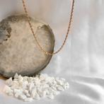 18 Krt. Rosé gouden anker schakel ketting | 45,5 cm, Sieraden, Tassen en Uiterlijk, Kettingen, Ophalen of Verzenden, Gebruikt