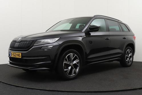 Zakelijke Lease |  Škoda Kodiaq 1.5 150 PK Sportline 7-Pers, Auto's, Skoda, Dealer onderhouden, Lease, Zwart, Handgeschakeld, SUV of Terreinwagen