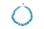 Halsketting - 9 kt. Roségoud - 310.00ct. tw. Turquoise, Sieraden, Tassen en Uiterlijk, Kettingen, Nieuw