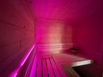 Finse sauna met 9 kW kachel en LED-verlichting