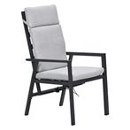 Garden Impressions Kasper tuinstoel verstelbaar - donker, Verzenden, Nieuw