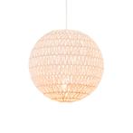 Retro hanglamp wit 40 cm - Lina Ball 40, Huis en Inrichting, Lampen | Hanglampen, Nieuw, Overige materialen, Design, 75 cm of meer