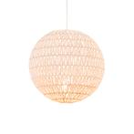 Retro hanglamp wit 40 cm - Lina Ball 40, Huis en Inrichting, Lampen | Hanglampen, Nieuw, Overige materialen, Design, 75 cm of meer