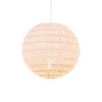 Retro hanglamp wit 40 cm - Lina Ball 40, Huis en Inrichting, Lampen | Hanglampen, Nieuw, Overige materialen, Design, 75 cm of meer