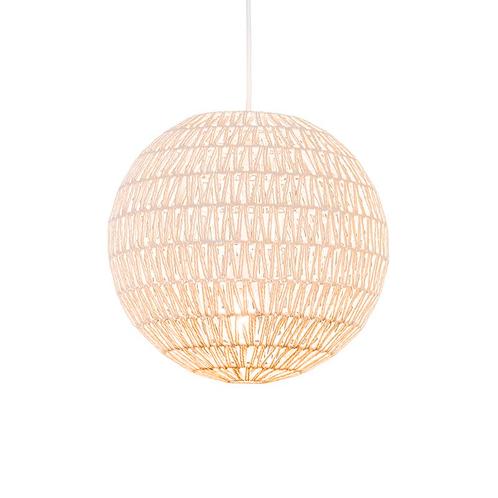Retro hanglamp wit 40 cm - Lina Ball 40, Huis en Inrichting, Lampen | Hanglampen, Nieuw, Overige materialen, 75 cm of meer