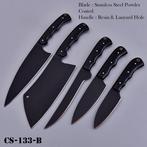 Keukenmes - Chefs knife - Hardhout en hoogwaardig staal met, Antiek en Kunst