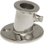 Rvs Vlaggenstokhouder Boot 22mm 80 graden, Ophalen of Verzenden, Nieuw